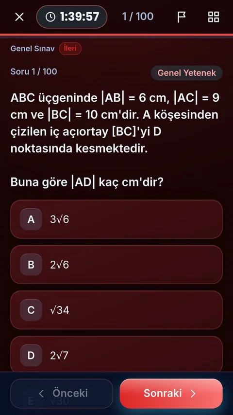 Bankacı Terfi soru ekranı