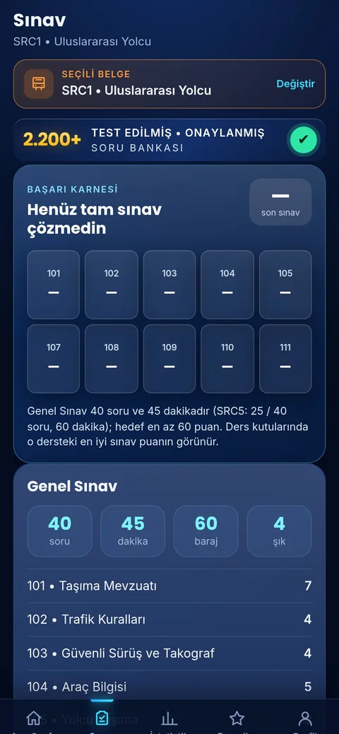 SRC IQ sınav merkezi
