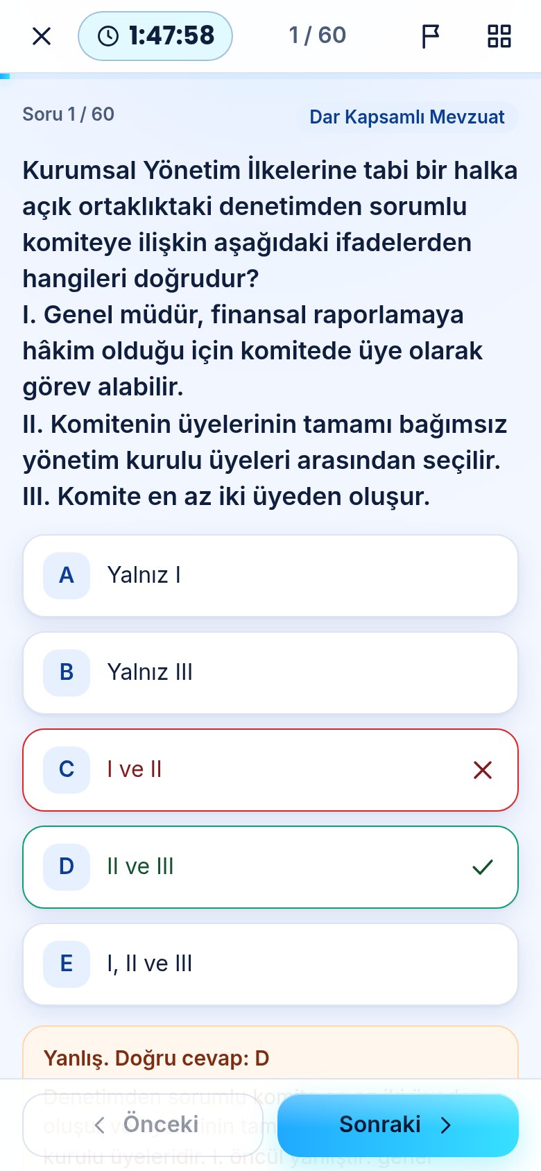 Soru ve açıklama
