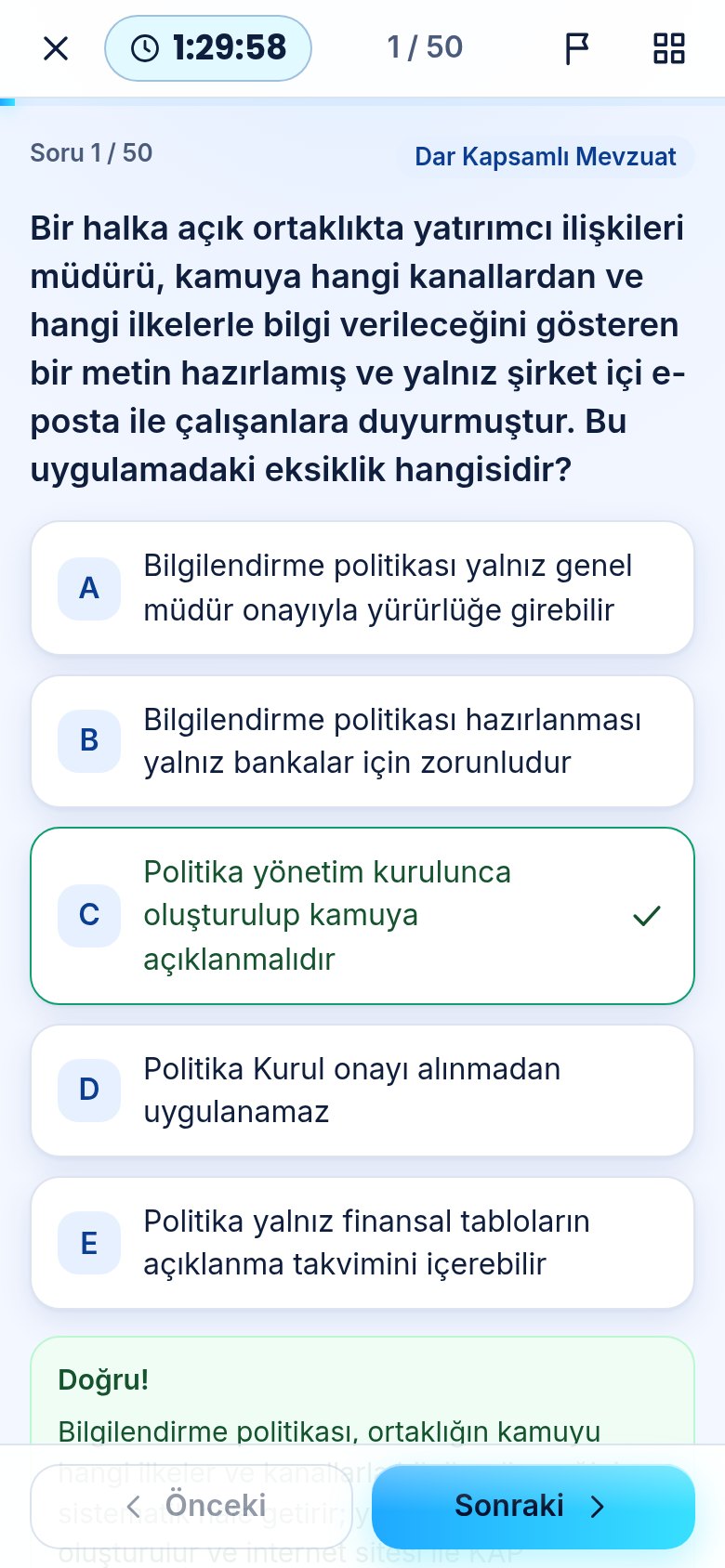 Soru ve açıklama